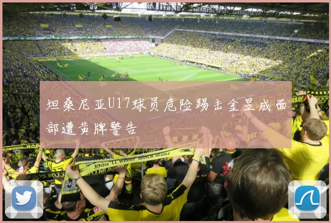 坦桑尼亚U17球员危险踢击金昱成面部遭黄牌警告